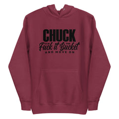 Chuck It in the Bucket Sarcastic Hoodie | Black Graphic