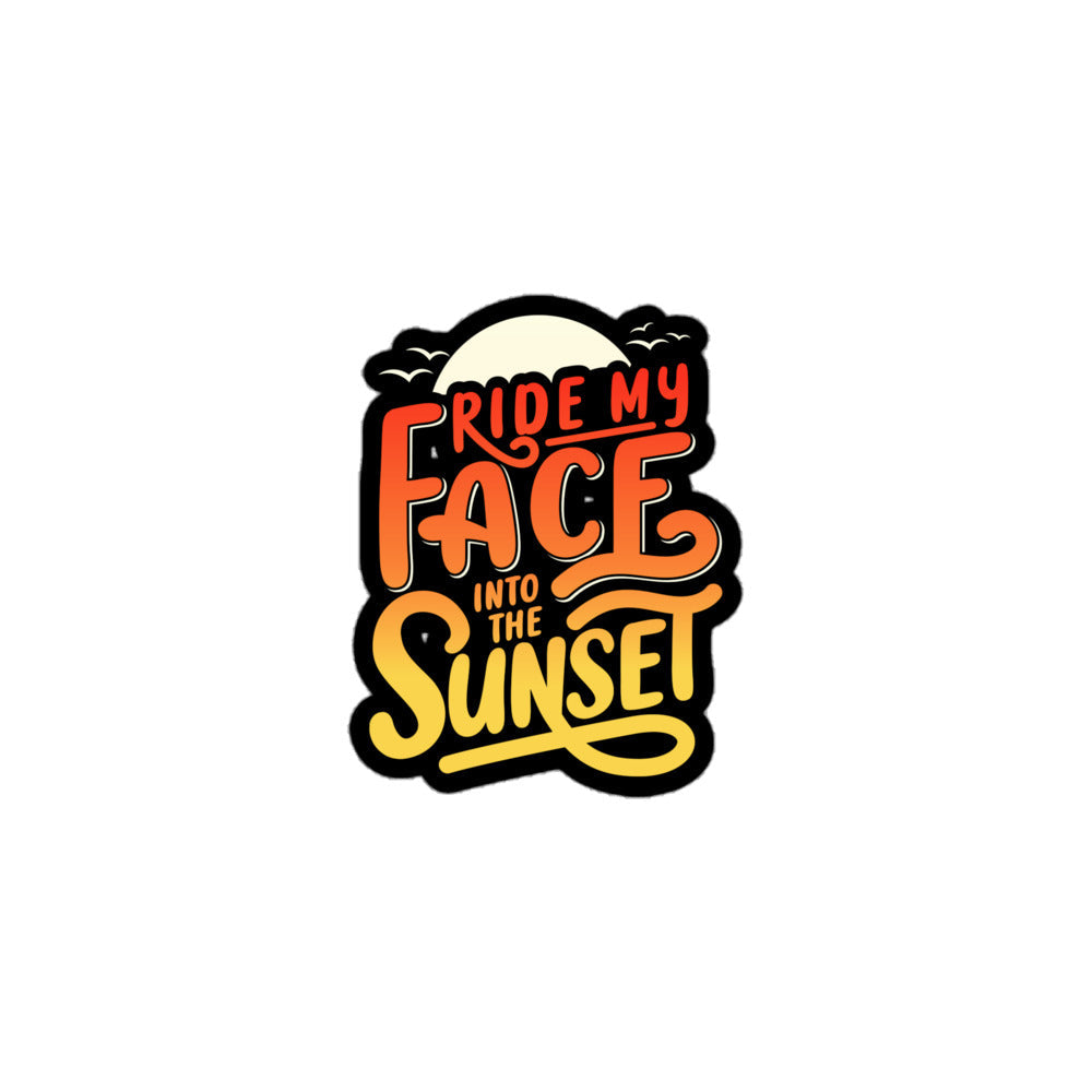 Ride Into the Sunset Flirty Sticker