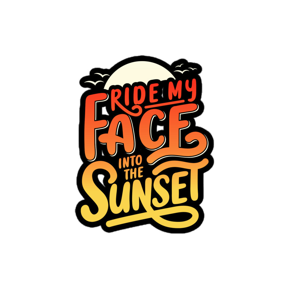 Ride Into the Sunset Flirty Sticker