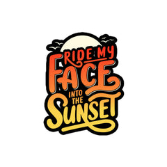 Ride Into the Sunset Flirty Sticker