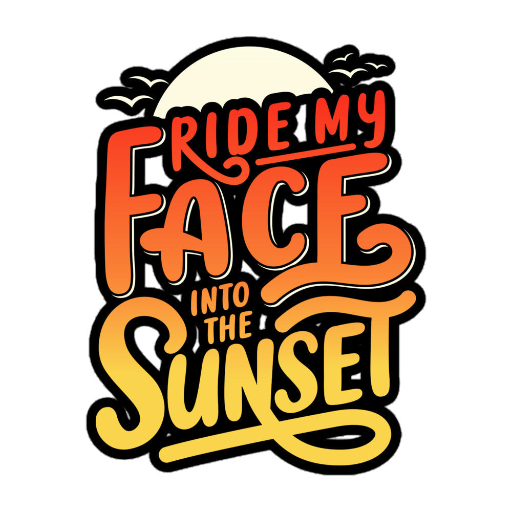 Ride Into the Sunset Flirty Sticker