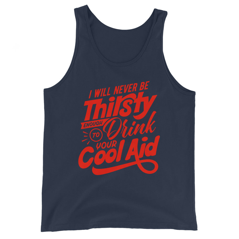Cool Aid Satirical Men's Tank Top | Red Graphic