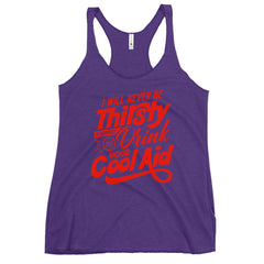 Cool Aid Satirical Women's Racerback Tank Top | Red Graphic