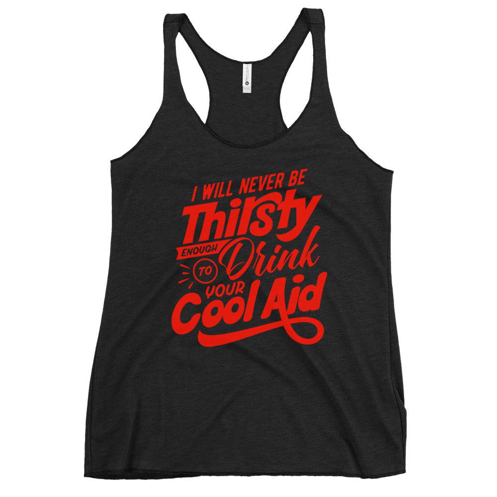 Cool Aid Satirical Women's Racerback Tank Top | Red Graphic