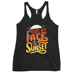 Ride Into the Sunset Flirty Women's Racerback Tank